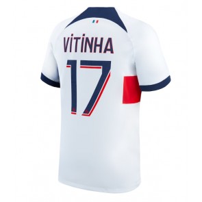 Paris Saint-Germain Vitinha #17 Bortatröja 2023-24 Kortärmad